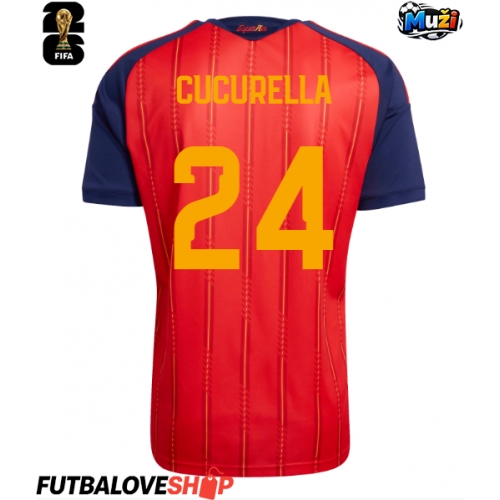 Dres Španielsko Marc Cucurella #24 Domáci MS 2026 Krátky Rukáv